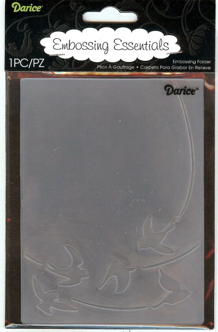 A clear plastic sheet with a picture of a bird.