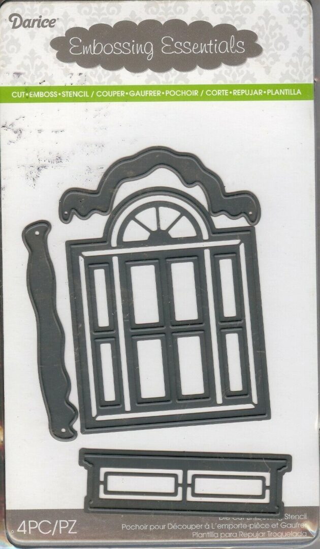 A window with a creepy face on it.