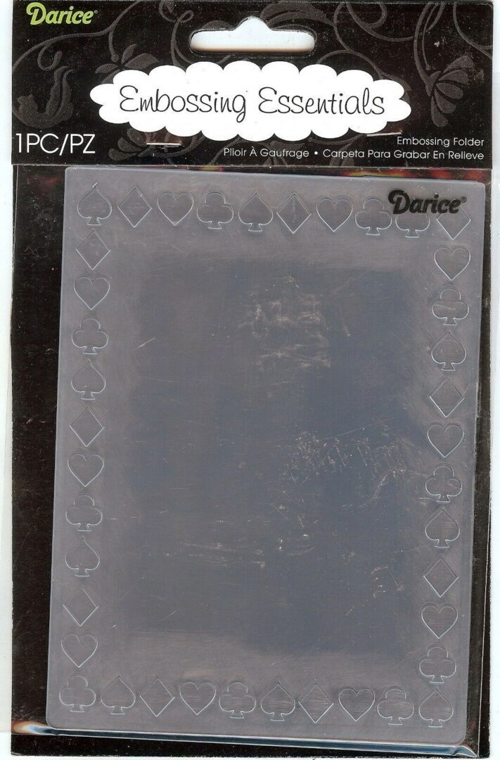 A clear plastic sheet with hearts on it.