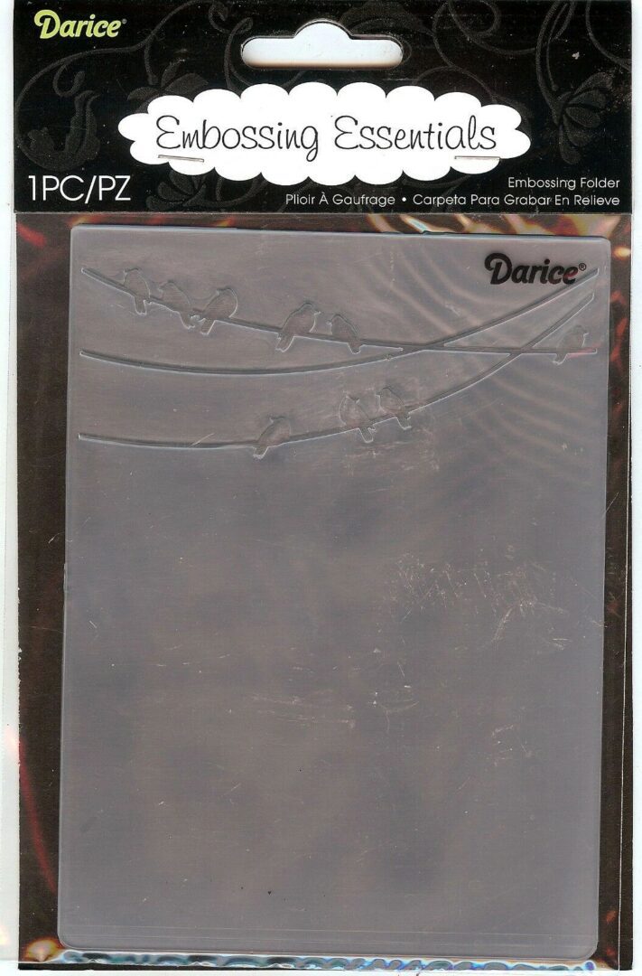 A darice plastic sheet with a picture of trees.