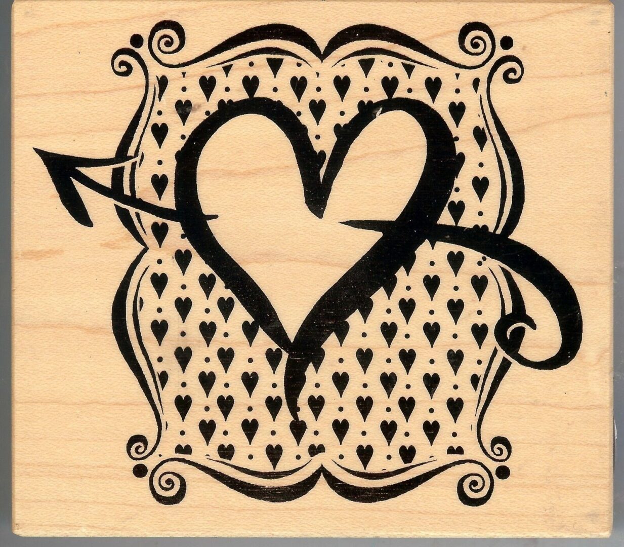 A picture of a heart with the arrow pointing to it.
