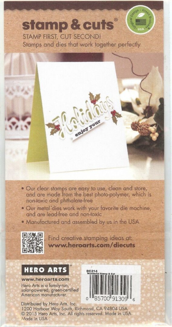 A card with a christmas message on it.